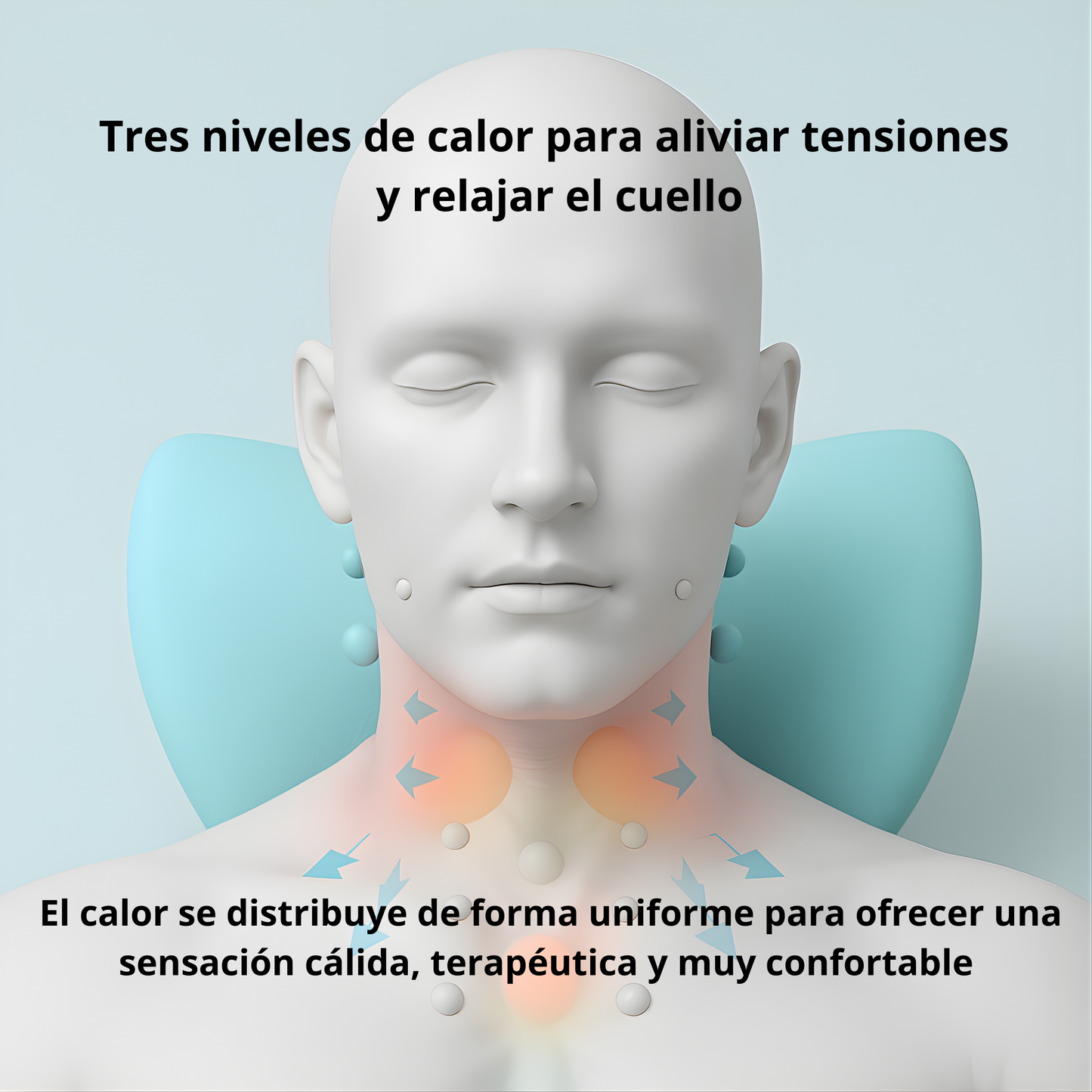 Almohada eléctrica cervical de 6 fuerzas